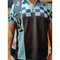 Festival de musique Homme Plaid Musique Polos à zip Chemise de golf Manche Courte Polos Chemises à Col Occasionnel Vêtements de vacances Vêtements de festival Tenues de fête Impression 3D Polo