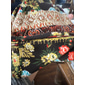 Homme Ensemble bonnet et écharpe Rouge vin Noir Fibres acryliques Tricoté Deux façons d'utiliser Sports et plein air Décontractées Extérieur Intérieur du quotidien Fleur / Plantes Élastique