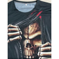 Maglietta uomo unisex con stampa teschio maglietta divertente maniche corte T shirt 3D stampa girocollo shirt designer casual grande e tall quotidiano vacanza nera blu verde estate
