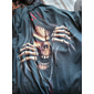 Maglietta uomo unisex con stampa teschio maglietta divertente maniche corte T shirt 3D stampa girocollo shirt designer casual grande e tall quotidiano vacanza nera blu verde estate