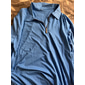 Per uomo Polo Testurizzato Casuale Zip a un quarto Manica Lunga Casual Stile Vecchio Denaro A righe Cerniera Righe Primavera Autunno Primavera & Estate Vestibilità aderente Blu Rosa chiaro Blu chiaro