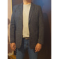 Hombre Abrigo de invierno chaqueta Abrigo de lana Sobretodo Abrigo corto Vacaciones Formal Otoño Invierno Terileno Mantiene abrigado Al Aire Libre Ropa de calle Ropa Moda Contemporáneo moderno Plaid