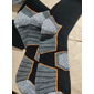 Homme 6 paires Chaussettes Bonneterie Blanc + Noir Gris clair + gris foncé Couleur Coton Hiver Automne
