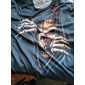Maglietta uomo unisex con stampa teschio maglietta divertente maniche corte T shirt 3D stampa girocollo shirt designer casual grande e tall quotidiano vacanza nera blu verde estate