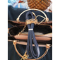 marineblaue und rosa Handtasche für Damen mit Herzquastenanhänger – elegante Umhängetasche und Tragetasche aus Kunstleder für den täglichen Gebrauch