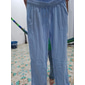 Homme Pantalons en Lin Pantalons Pantalons de Plage Cordon de serrage Avec Poches Ceinture Élastique Uni Confort Respirant Quotidien Élégant Hip Hop Kaki clair Noir Micro-Élastique