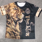 Herr Unisex Tiger Grafiska tryck T-shirt Kortärmad T-shirt 3D-tryck Rund hals Skjorta Sport Ledigt Stor och hög Utomhus Gata Dagligen Svartvit Silver+gyllen Guld + svart Sommar Kläder S M L XL XXL