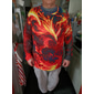 Per uomo Stampe Grafiche Fenice Maglietta Manica Lunga maglietta Stampa 3D Girocollo Camicia Designer Casual Grande e Alto Quotidiano Ferie Bianco Verde chiaro Rosso Primavera & Autunno Abbigliamento