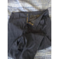 Hombre Pantalones de Pana Pantalones Pantalones casuales Bolsillo Pierna recta Color sólido Comodidad Templado Diario Festivos Noche Deportes Moda Marrón Oscuro Negro Microelástico