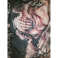 Herr Unisex Tiger Grafiska tryck T-shirt Kortärmad T-shirt 3D-tryck Rund hals Skjorta Sport Ledigt Stor och hög Utomhus Gata Dagligen Svartvit Silver+gyllen Guld + svart Sommar Kläder S M L XL XXL