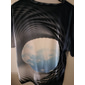 Herr 3D Print Moln T-shirt Kortärmad T-shirt 3D-tryck Rund hals Skjorta Sport Mode Designer Utomhus Semester Gata Svart Gul Blå Sommar Kläder S M L XL XXL XXXL 4XL
