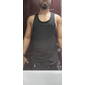 Bărbați Bluză Cămașă de gimnastică Vest Top Cămașă musculară Fără manșon Crewneck Vară Modă Șic Stradă Fitness pentru culturism Sporturi & Exterior Îmbrăcăminte Atletică Sală de Fitness Negru Alb Gri