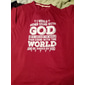 Herren Kurzarm Grafik T-Shirt 'Steh mit Gott und lass dich von der Welt beurteilen' Religiöses Glaubens-Tee