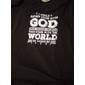 Herren Kurzarm Grafik T-Shirt 'Steh mit Gott und lass dich von der Welt beurteilen' Religiöses Glaubens-Tee