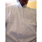 Homme Chemise Chemise à col officier Chemisette Chemise d'été Tenues de plage Chemise décontractée Chemise boutonnée Couleur unie Vacances Curise Noir Blanche Rose Claire Bleu manche longue Col
