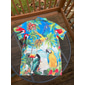 Voor heren Papegaai Bladeren Overhemd Hawaiiaans overhemd Aloha-shirt Korte mouw Overhemd Strijkijzer Tropisch Modieus Hawaii Casual Hawaii Feestdagen Zwart Geel Zwart / Bruin S M L