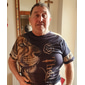 Herr Unisex Tiger Grafiska tryck T-shirt Kortärmad T-shirt 3D-tryck Rund hals Skjorta Sport Ledigt Stor och hög Utomhus Gata Dagligen Svartvit Silver+gyllen Guld + svart Sommar Kläder S M L XL XXL