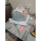 sac à main bleu marine et rose pour femme avec breloque pompon en forme de cœur – élégant sac à bandoulière et fourre-tout en similicuir pour un usage quotidien