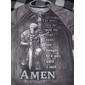 Camiseta gráfica de fe para hombres caballero guerrero 'El diablo me vio hasta que dije AMEN' camiseta motivacional de manga corta