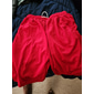 Herr Aktiv Shorts Casual shorts Ficka Snörning Elastisk dragsko-design Ensfärgat Komfort Andningsfunktion Kort Utomhussport Ledigt Dagligen Mode Streetwear Svart Vit Microelastisk