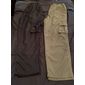 Homme Pantalons Cargo Pantalon cargo Pantalons de Travail Taille Élastique Multi-poches Jambe Droite Uni Travail Simple Occasionnel Bleu marine Vert militaire