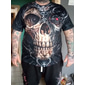 T-shirt unisexe pour hommes avec imprimés tête de mort t-shirt à manches courtes t-shirt à col rond impression 3D vêtements de sport designer extérieur décontracté quotidien été