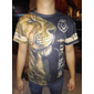 Herr Unisex Tiger Grafiska tryck T-shirt Kortärmad T-shirt 3D-tryck Rund hals Skjorta Sport Ledigt Stor och hög Utomhus Gata Dagligen Svartvit Silver+gyllen Guld + svart Sommar Kläder S M L XL XXL