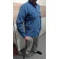 Per uomo Camicia casual Giacca camicia Sopracamicia Tinta unita All'aperto Streetwear Rosso Blu marino Blu Marrone Manica Lunga Collo ripiegato Estate Primavera Abbigliamento Bottonato
