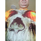 T-shirt unisexe pour hommes avec imprimés tête de mort t-shirt à manches courtes t-shirt à col rond impression 3D vêtements de sport designer décontracté extérieur quotidien jaune rose bleu été