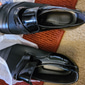 Mocassins habillés en similicuir verni pour hommes – chaussures à enfiler formelles avec des accents en maille et une boucle en métal élégante pour les mariages et les affaires