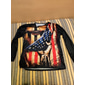4 iulie 2026 250 de ani de Ziua Memorială Tricou cu gât rotund cu mâneci lungi pentru bărbați Patriot patriotic grafic imprimeu 3D Steag American Steag Național Veteran