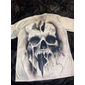 T-shirt graphique crâne pour homme impression vintage T-shirt Tee rétro chemises à manche courte T-shirt à impression 3D col rond vêtements de designer rétro street quotidien vacances