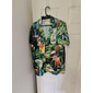 Voor heren Drinken Overhemd Hawaiiaans overhemd Aloha-shirt Korte mouw Overhemd Strijkijzer Tropisch Modieus Hawaii Casual Hawaii Feestdagen Lichtgeel Geel Lichtgroen S M L