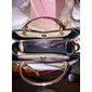 dames marineblauwe en roze handtas met hartvormige kwastbedel – elegante imitatieleren crossbody en tote bag voor dagelijks gebruik