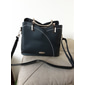 dames marineblauwe en roze handtas met hartvormige kwastbedel – elegante imitatieleren crossbody en tote bag voor dagelijks gebruik