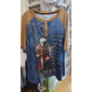 Ανδρικό T-Shirt Πίστης Γραφικών Ιππότης Πολεμιστής 'Ο Διάβολος Με Είδε Μέχρι Να Πω ΑΜΗΝ' Εμπνευσμένη Μικρή Μπλούζα