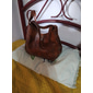 bolsa grande de couro sintético marrom feminina | bolsa de ombro casual com interior espaçoso para uso diário – design moderno e durável
