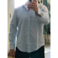 Per uomo Camicia camicia di lino Camicia estiva Abbigliamento mare Camicia con bottoni Tinta unica Esterno Da mare Nero Bianco Rosa Blu Manica lunga Collo ripiegabile Primavera estate Abbigliamento