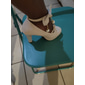 Escarpins Mary Jane blancs à plateforme pour filles – chaussures de mariage élégantes avec brides de cheville en perles florales et détail nœud pour demoiselle d'honneur et occasions spéciales