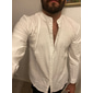 Homme Chemise Chemise à col officier Chemisette Chemise d'été Tenues de plage Chemise décontractée Chemise boutonnée Couleur unie Vacances Curise Noir Blanche Rose Claire Bleu manche longue Col