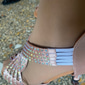 Femme Chaussures Latines Danse de Salon Danse carrée Collections de fêtes Mode Fête / Soirée Strass Talon Bobine Bout ouvert Fermeture Adulte Noir Argent Rose