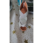 Femme Chaussures Latines Danse de Salon Danse carrée Collections de fêtes Mode Fête / Soirée Strass Talon Bobine Bout ouvert Fermeture Adulte Noir Argent Rose