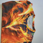 Herr Grafiska tryck Fågel Fenix T-shirt Långärmad T-shirt 3D-tryck Rund hals Skjorta Designer Ledigt Stor och hög Dagligen Helgdag Vit Ljusgrön Rubinrött Vår & Höst Kläder S M L XL XXL 3XL 4XL