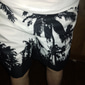 Herr Kokosnötsträd Boardshorts Badshorts Sommarshorts Medium Midja Hawaiisk Boho Ledigt Dagligen Helgdag Snörning med meshfoder Elastisk midja Designer Kläder