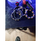 Homens mulheres 4pçs Abotoaduras Pulseiras com Miçangas Pulseiras de couro Presente Diário Retro Moda Europeu Marron