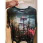 Herr Grafisk Skepp Nautisk T-shirt T-shirts Kortärmad T-shirt 3D-tryck Rund hals Skjorta Vintage Mode Designer Utomhus Ledigt Dagligen Blå Purpur Grön Vår & sommar Kläder S M L XL 2XL 3XL 4XL