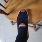 męskie półbuty typu slip-on – oddychające płócienne mokasyny z antypoślizgową podeszwą do codziennego chodzenia i podróżowania
