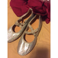 chaussures de danse à paillettes argentées pour femmes avec brides croisées élastiques – chaussures plates légères pour les spectacles de ballet, de jazz et de danse moderne