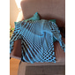 Herr 3D Print Grafiska tryck T-shirt Långärmad T-shirt 3D-tryck Rund hals Skjorta Sport Designer Grundläggande Dagligen Utomhus Gata Blå A B Vår & Höst Kläder S M L XL XXL 3XL 4XL