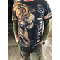 Herr Unisex Tiger Grafiska tryck T-shirt Kortärmad T-shirt 3D-tryck Rund hals Skjorta Sport Ledigt Stor och hög Utomhus Gata Dagligen Svartvit Silver+gyllen Guld + svart Sommar Kläder S M L XL XXL